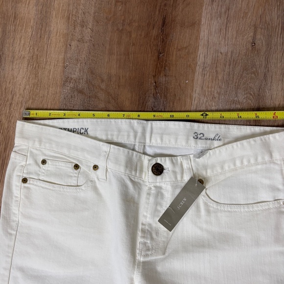 J Crew Ankle toothpick white jeans NWT - Picture 5 of 9
